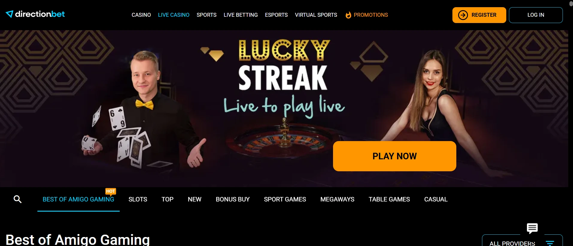 Directionbet kasinosivusto